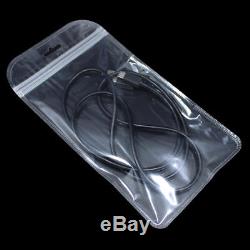 2 Mil Plastic Zipper Ziplock Reclosable Poly Jewelry Bags Pouch with Hang Hole