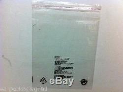 20 Clear Self Adhesive Seal Plastic Bags 14x17/Garment Bags/Display Bags