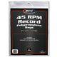 2000 Bcw 45rpm Record Single Acid Free Clear Archival 2 Mil Poly Bags
