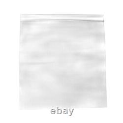 2000 Clear Plastic Reclosable Bags Self Seal Zip Lock Choose Type, Mil & Size