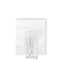 2000 Clear Plastic Reclosable Bags Self Seal Zip Lock Choose Type, Mil & Size