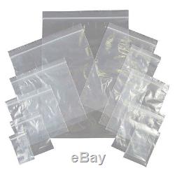 2000 XL LARGE GRIP PRESS SEAL BAGS 13 x 18 CLEAR PLASTIC FOOD SUITABLE POUCHES