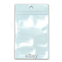 2000 Ziplock 2x8 Clear Plastic White Bags 2 x 8 Wholesale Lot