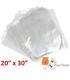 2000 X Clear Polythene 20 X 30 Plastic Food Approved Bags -100 Gauge Fast