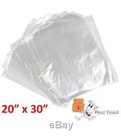 2000 x CLEAR POLYTHENE 20 x 30 PLASTIC FOOD APPROVED BAGS -100 GAUGE FAST