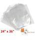 2000 X Clear Polythene 24 X 36 Plastic Food Approved Bags -100 Gauge Fast