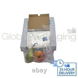 2000 x HEAVY DUTY 18x24 CLEAR POLYTHENE FOOD USE APPROVED BAGS 200 GAUGE 24HR