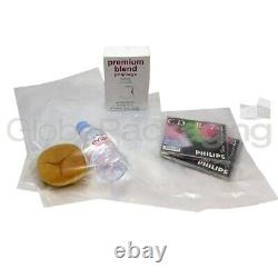 2000 x HEAVY DUTY 18x24 CLEAR POLYTHENE FOOD USE APPROVED BAGS 200 GAUGE 24HR