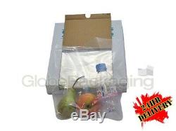 2000 x HEAVY DUTY 20x30 CLEAR POLYTHENE FOOD USE APPROVED BAGS 200 GAUGE 24HR
