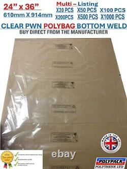 24 X 36 Large Clear Polythene Plastic Bags (packaging/packing) PWN