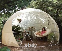 3.6m New Summer & Winter Garden Dome, Garden Igloo, Inc. 2x Canopy + Sand Bags