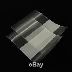 3 X 3 Clear Zip Lock Recloseable Bags with White Writing Area, Ziplock plastic
