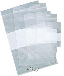 3000 13x18 Ziplock Bags with White Block Writeable 2mil Clear Plastic 13x18