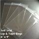 3000 6 X 9 Clear Recloseable Self Seal Adhesive Lip & Tape Plastic Cello Bag