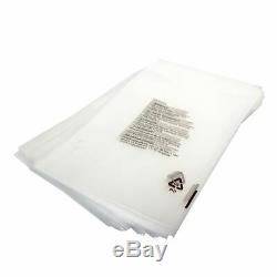 35000 Clear Cellophane Bag with Warning Print Self Peel Seal Plastic 6.5x9'