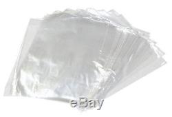 36 x 36 Polythene Poly Plastic Food Storage Bags Clear 200 Gauge Qty 1000