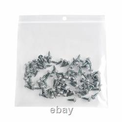 3x12 Clear Reclosable Plastic Poly Zip Lock Bags with Hang Hole 4 Mil 4000 Pcs