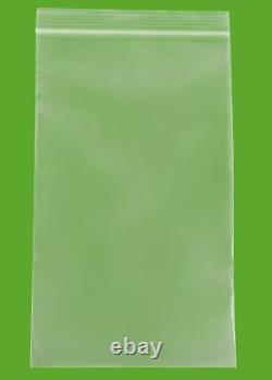 4 Mil Clear Reclosable Plastic Poly Bags 6 x 10 Top Seal Baggies Pack of 2000