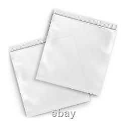 4 Mil Clear Zipper Reclosable Top Zip Lock Self Seal Plastic Poly Bags 250-10000