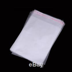 4 x 6.25 CRYSTAL CLEAR SELF ADHESIVE RESEALABLE CELLO LIP TAPE POLY OPP BAG