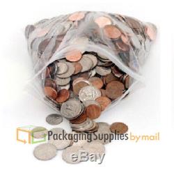 4 x 6 Reclosable ZIP LOCK CLEAR PLASTIC BAGS FOR SMALL ITEMS 5000 4 Mil