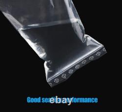 400 Grip Seal Bags, Anstore Resealable Clear Plastic Bags Reusable Poly Zip Loc