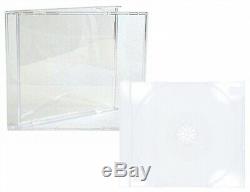 400 STANDARD Clear CD Jewel Case (Unassembled) & 100 OPP Plastic Wrap Bag