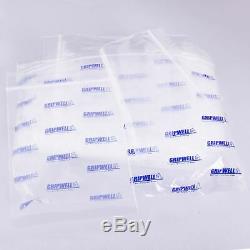 4000 Plastic GripSeal Bag Clear Resealable Zip Lock Bag 12 200x275mm/8x11'