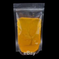 400ml Ziplock Clear Bags Stand Up Liquid Bag Transparent Plastic Juice Pouches