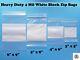 4mil Whiteblock Heavy-duty White Block Zipper Bags Marker Writable Reclosable