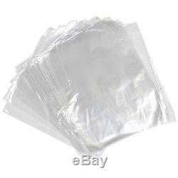 50 CLEAR PLASTIC POLYTHENE BAGS 15x20 120 GAUGE