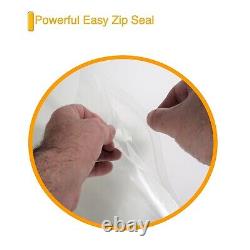 500 18 x 20 Clear Top Lock Zip Seal Plastic Bags 2Mil Jewelry Zipper Baggies