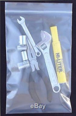 500 4 Mil 18X24 Zip Lock Reclosable Poly Bag Zipper Seal Top Clear Plastic Bags
