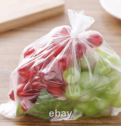 500 Clear HD Polythene Bags On A Roll 9 x 14 Fruit Reusable Plastic Bags