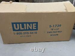 500 Uline S-1739 18 X 36 Inch 2 Mil Poly Bag Plastic Clear
