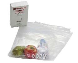 500 x HEAVY DUTY 36x48 CLEAR POLYTHENE FOOD USE APPROVED BAGS 200 GAUGE 24HRS