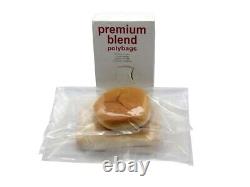 500 x HEAVY DUTY 36x48 CLEAR POLYTHENE FOOD USE APPROVED BAGS 200 GAUGE 24HRS