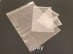 5000 10x13 Clear 2 Mil Zipper Locking Bags- Resealable Plastic- Reclosable