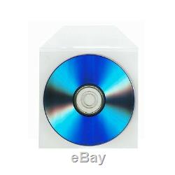 5000 Wholesale CPP Clear Plastic Sleeve Bag Envelope with Flap CD DVD Disc Thick