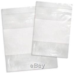 5000 pcs 6 x 9 Zipper Zip Lock Plastic Packing 2 Mil White Block Bags