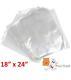 5000 X Clear Polythene 18 X 24 Plastic Food Approved Bags -100 Gauge Fast