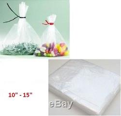 5000 x HEAVY DUTY CLEAR 10x 15 PLASTIC FOOD APPROVED BAGS -200 GAUGE FAST