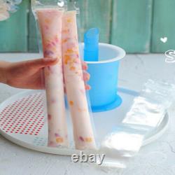 50pcs Novelty DIY Ice Cream Freezer Pop Zip Lock Pouches Seal Bags Ice Mould