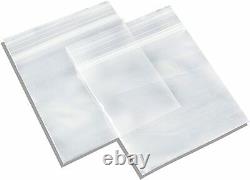 5x15cm Grip Seal Zip Lock Polythene Self Resealable Clear Plastic Bags
