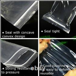 5x7.5 GRIP SEAL BAGS Resealable Clear Polythene Poly Plastic Zip Lock