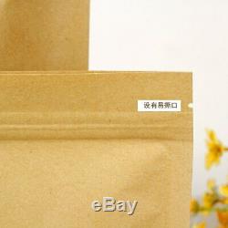 6.3''x8.7'' (16x22cm) Standing Kraft Paper With Clear Window Plastic Pack Bag For