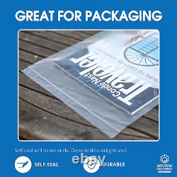 - 6 X 12 (1000 Count) 2 Mil Clear Reclosable Zip Plastic Poly Bags with Reseal