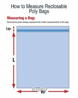 6 x 12 Heavy Duty 6 MIL Resealable Ziplock Zip Lock Bag 6x12 6 ML Plastic Bags