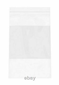 6 x 6 Zip Lock White Block 4 Mil Thick Resealable Transparent Bags 4000 Pieces