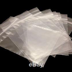 6 x 9 Grip Seal Bags Self Resealable Poly Plastic Clear Plain Zip Lock GL11